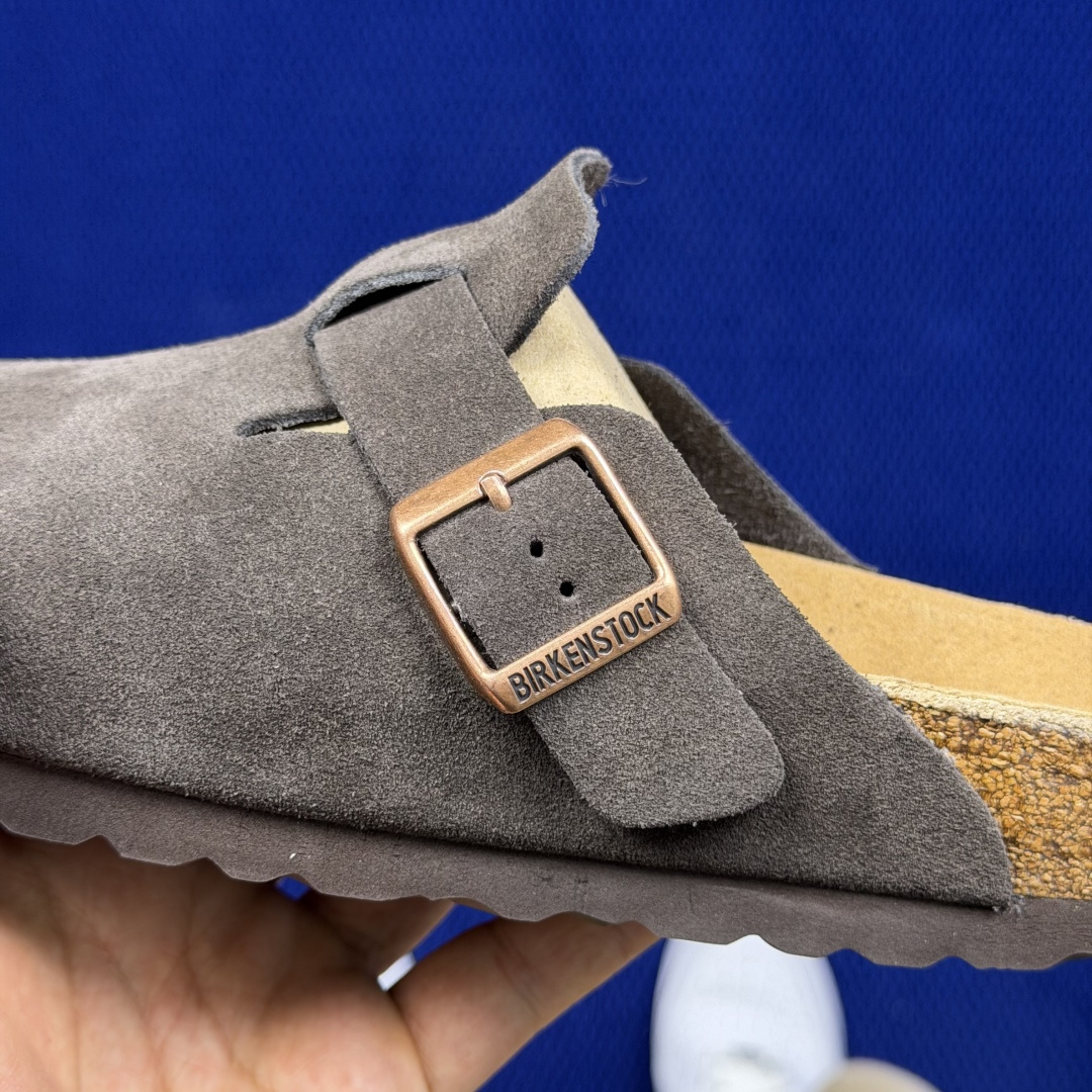 勃肯birkenstock 单排扣半拖鞋7色强势重新回溯，颜色色卡精选主力输出！【优质牛皮翻毛皮】【木糠