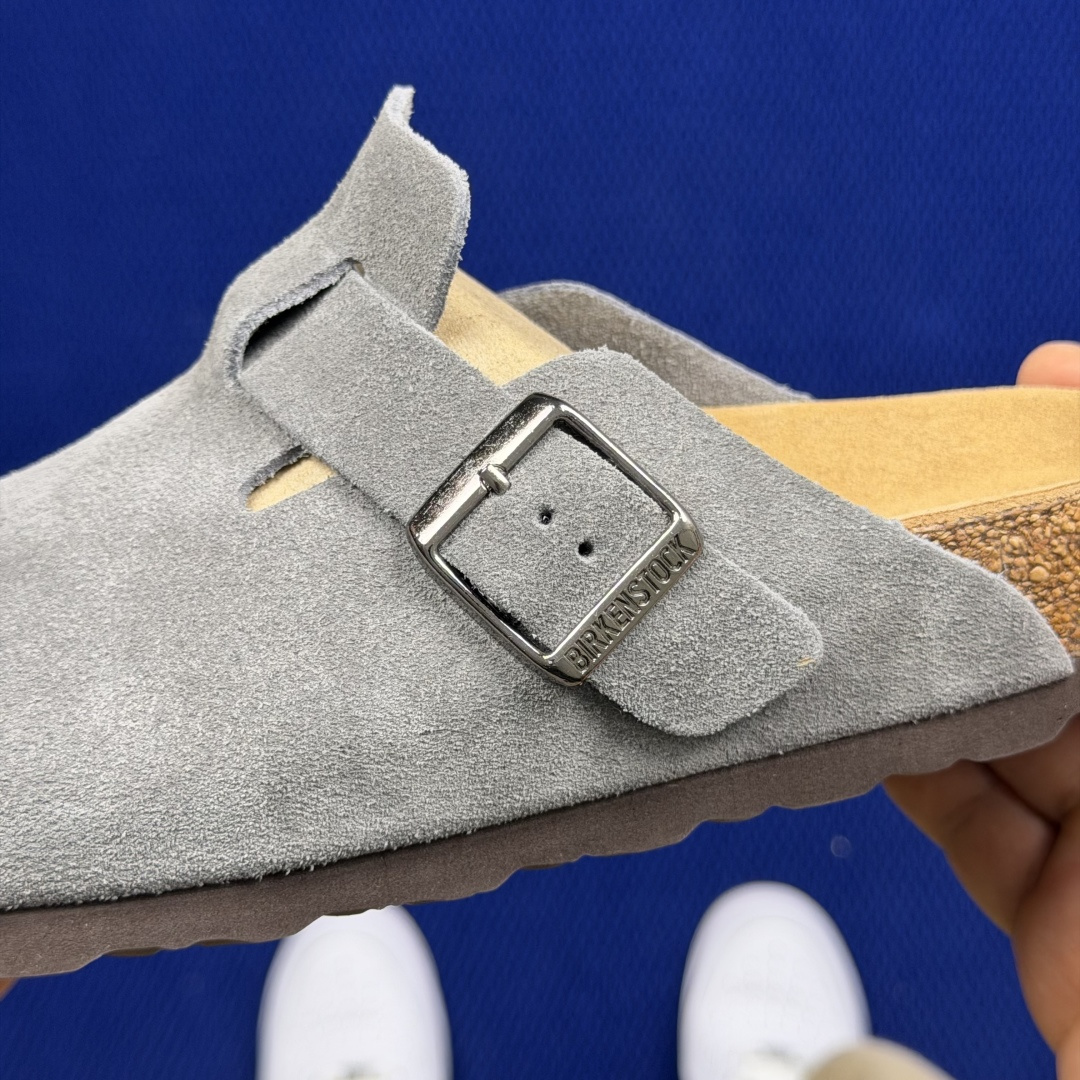 勃肯birkenstock 单排扣半拖鞋7色强势重新回溯，颜色色卡精选主力输出！【优质牛皮翻毛皮】【木糠