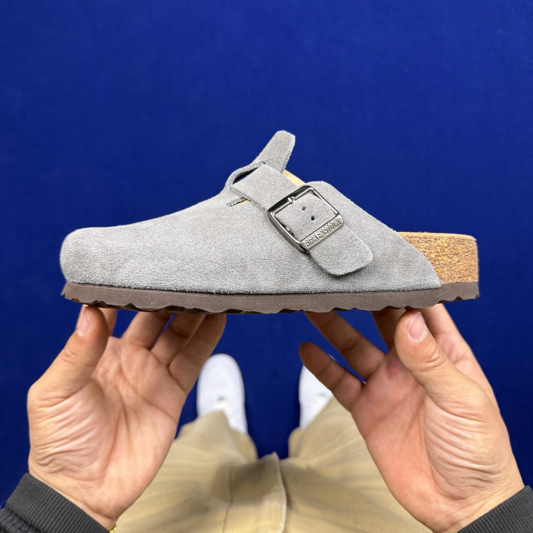 勃肯birkenstock 单排扣半拖鞋7色强势重新回溯，颜色色卡精选主力输出！【优质牛皮翻毛皮】【木糠