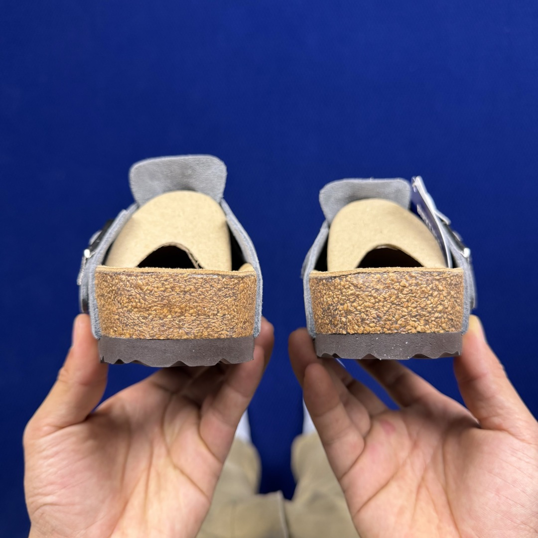 勃肯birkenstock 单排扣半拖鞋7色强势重新回溯，颜色色卡精选主力输出！【优质牛皮翻毛皮】【木糠
