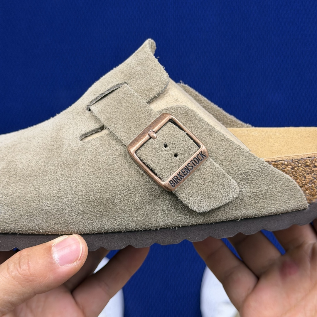 勃肯birkenstock 单排扣半拖鞋7色强势重新回溯，颜色色卡精选主力输出！【优质牛皮翻毛皮】【木糠