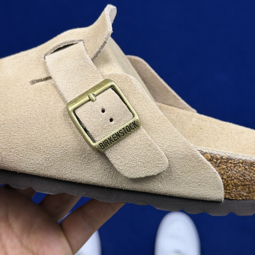 勃肯birkenstock 单排扣半拖鞋7色强势重新回溯，颜色色卡精选主力输出！【优质牛皮翻毛皮】【木糠