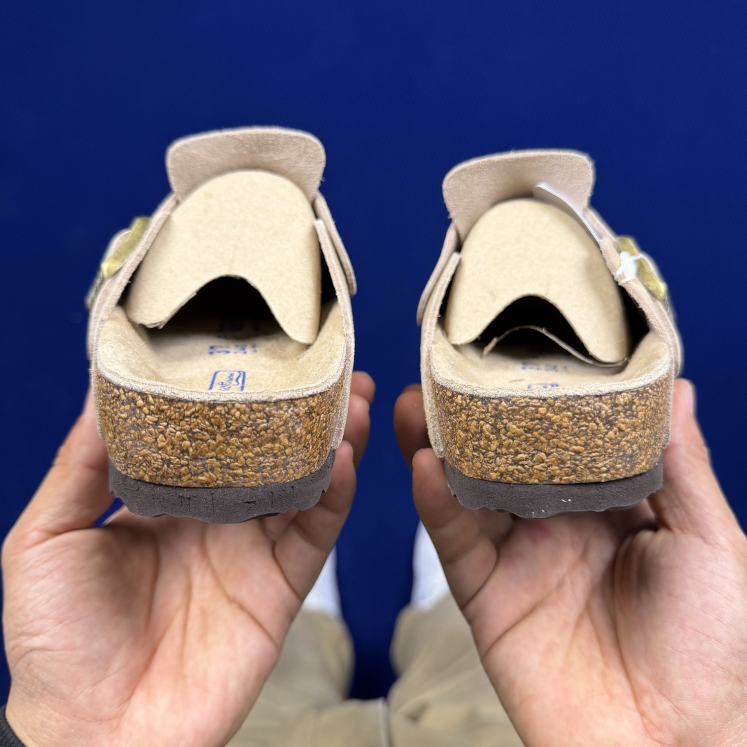 勃肯birkenstock 单排扣半拖鞋7色强势重新回溯，颜色色卡精选主力输出！【优质牛皮翻毛皮】【木糠