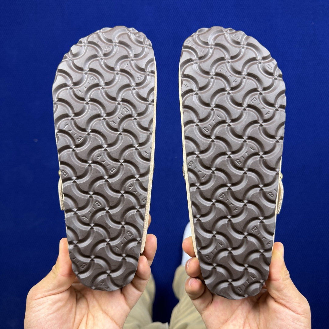 勃肯birkenstock 单排扣半拖鞋7色强势重新回溯，颜色色卡精选主力输出！【优质牛皮翻毛皮】【木糠