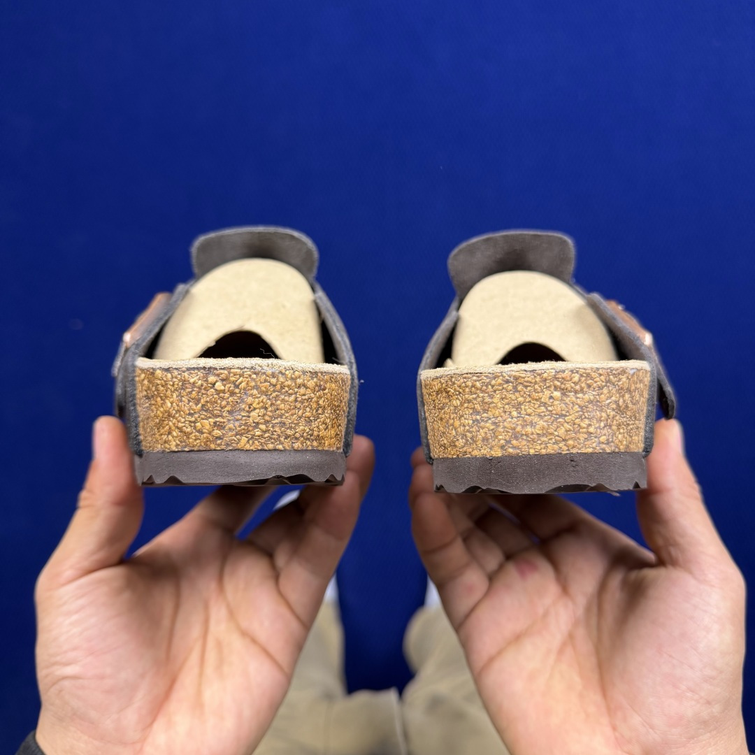 勃肯birkenstock 单排扣半拖鞋7色强势重新回溯，颜色色卡精选主力输出！【优质牛皮翻毛皮】【木糠