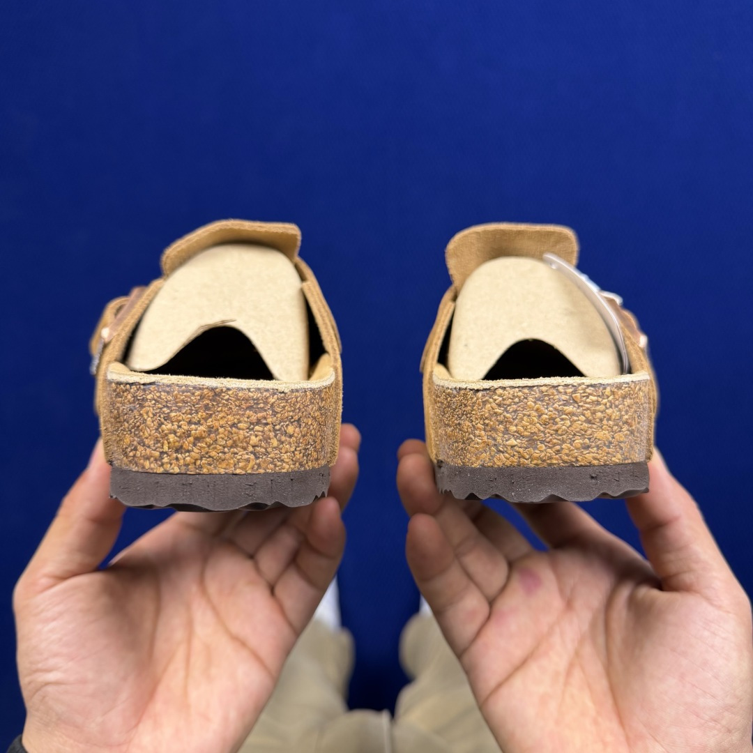 勃肯birkenstock 单排扣半拖鞋7色强势重新回溯，颜色色卡精选主力输出！【优质牛皮翻毛皮】【木糠