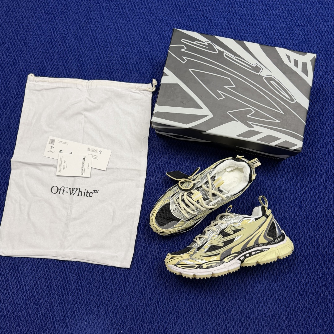 OW解构休闲跑鞋/复古老爹鞋 47色！OFF-WHITE Be Right Back 工艺很复杂！米色夜