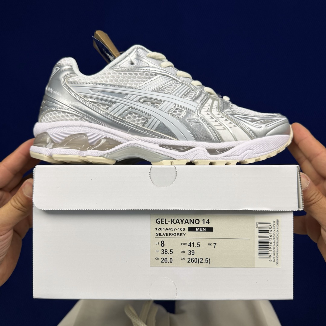 纯原亚瑟士 ASICS Gel-Kayano 14 共48色‼️货号：1201A457-100 银色尺码