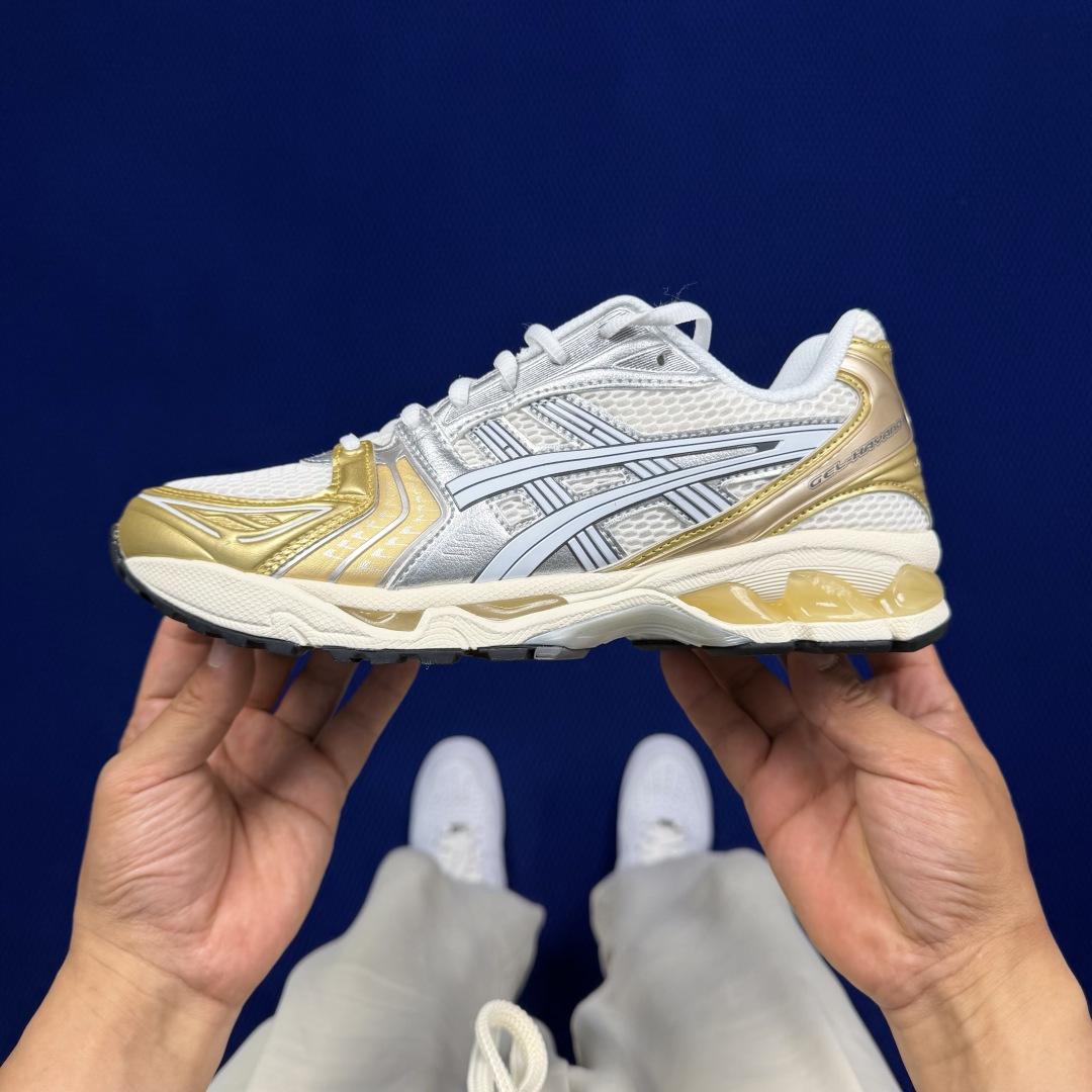 纯原亚瑟士 ASICS Gel-Kayano 14 共48色‼️货号：1203A537-104 金银白尺