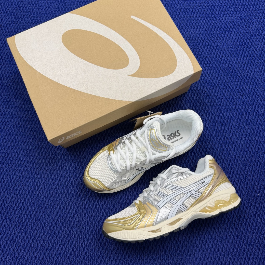 纯原亚瑟士 ASICS Gel-Kayano 14 共48色‼️货号：1203A537-104 金银白尺