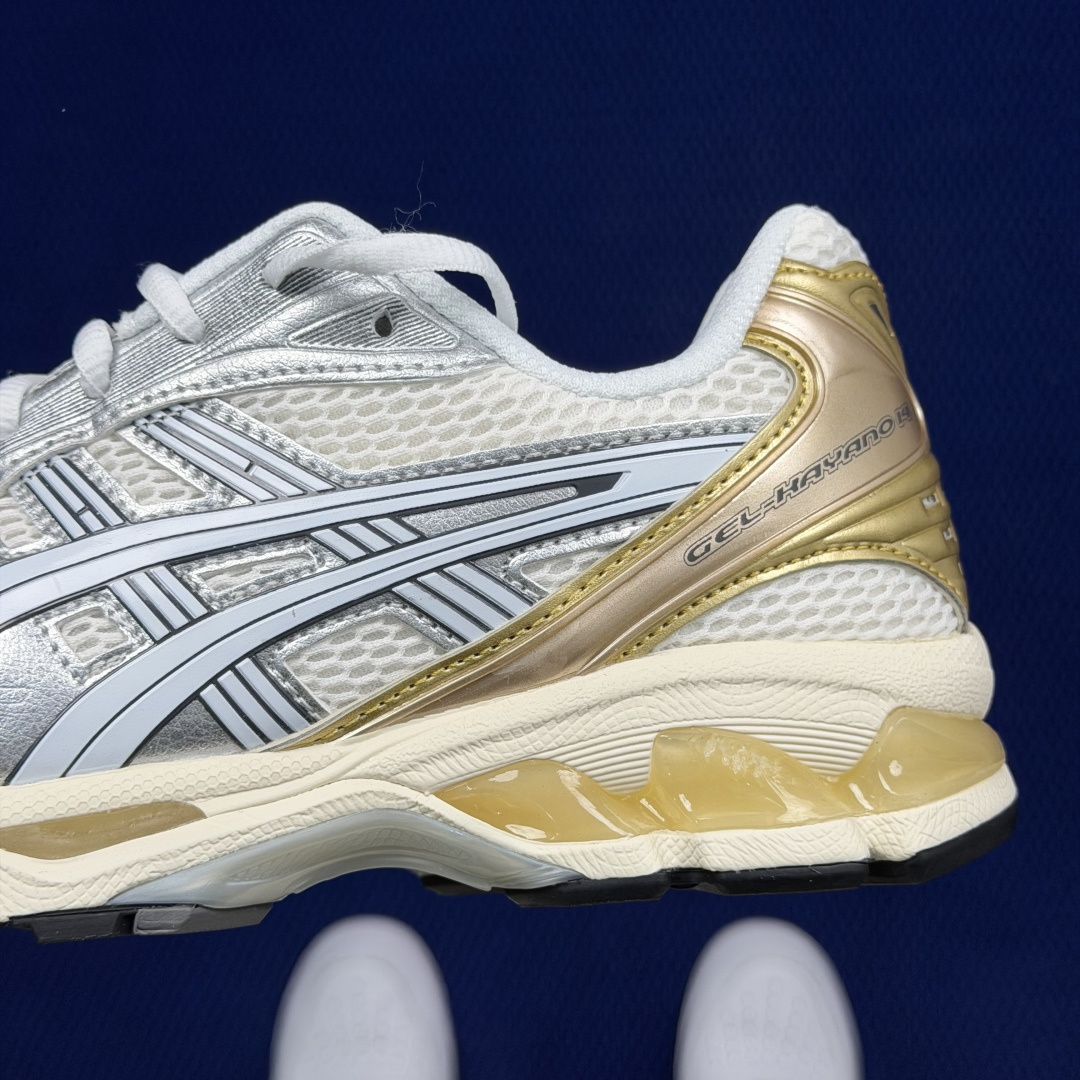 纯原亚瑟士 ASICS Gel-Kayano 14 共48色‼️货号：1203A537-104 金银白尺