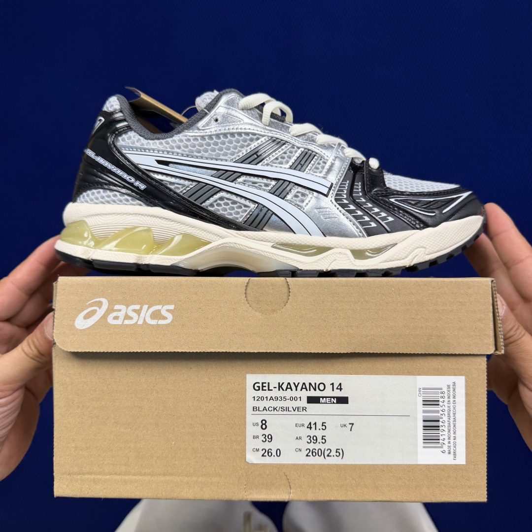 纯原亚瑟士 ASICS Gel-Kayano 14 共48色‼️货号：1201A935-001 黑银尺码