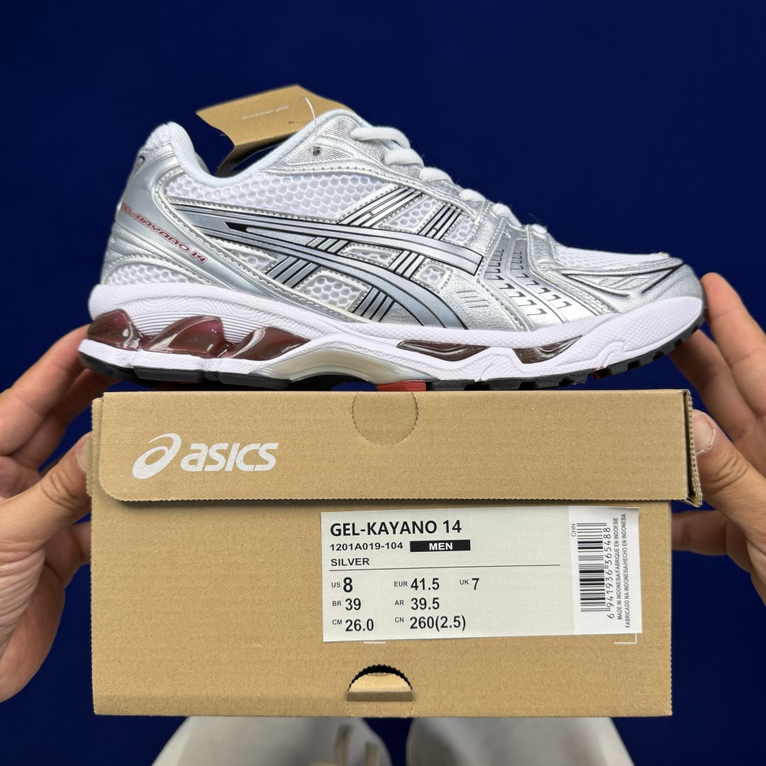 纯原亚瑟士 ASICS Gel-Kayano 14 共48色‼️货号：1201A019-104 银色尺码