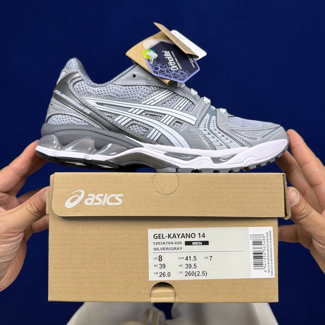 纯原亚瑟士 ASICS Gel-Kayano 14 共48色‼️货号：1203A704-020 银灰尺码