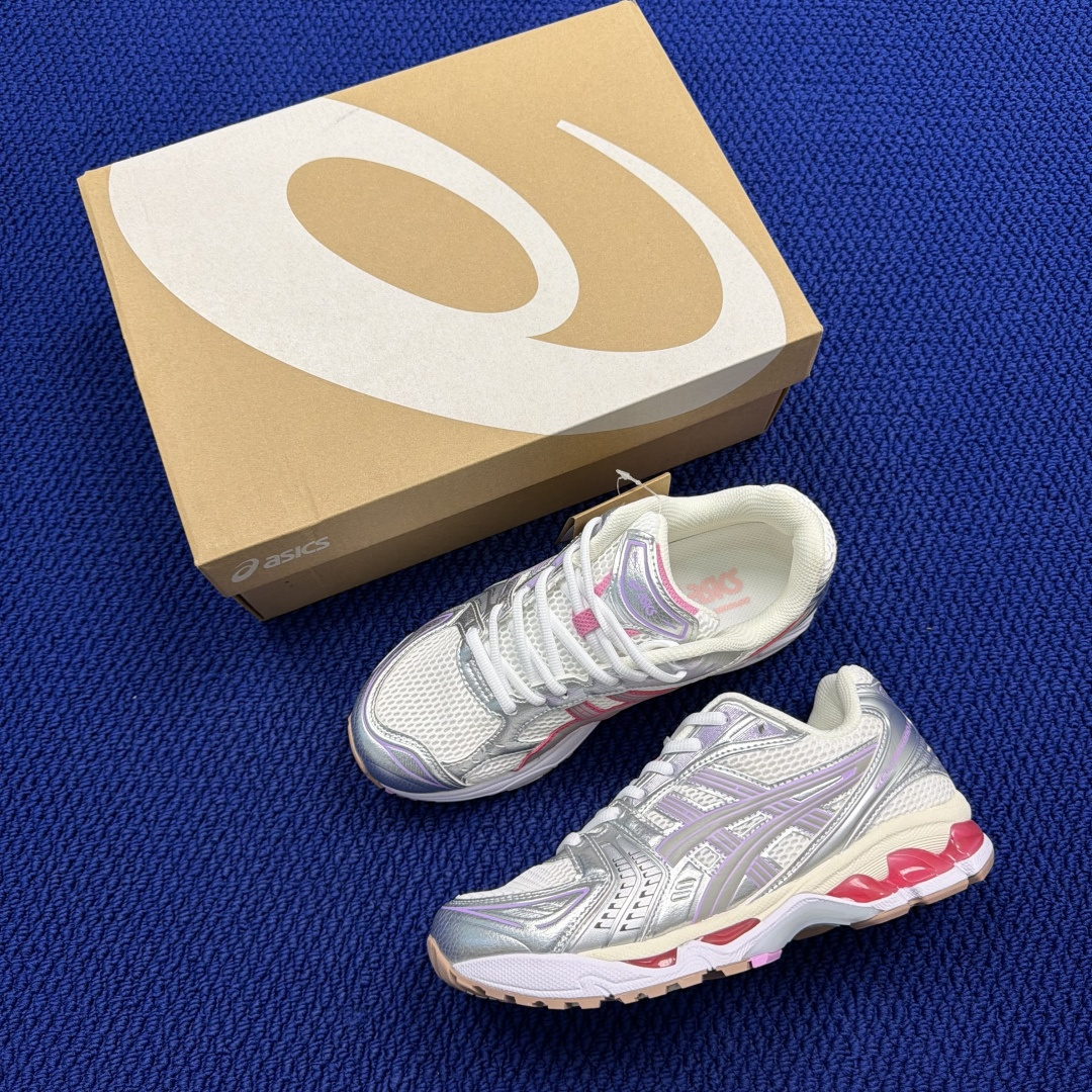 纯原亚瑟士 ASICS Gel-Kayano 14 共48色‼️货号：1203A667-100 奶油粉尺