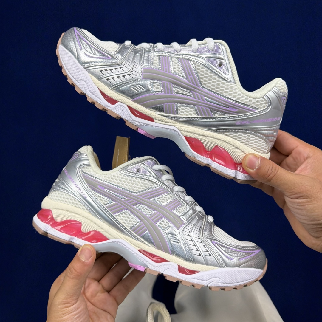 纯原亚瑟士 ASICS Gel-Kayano 14 共48色‼️货号：1203A667-100 奶油粉尺