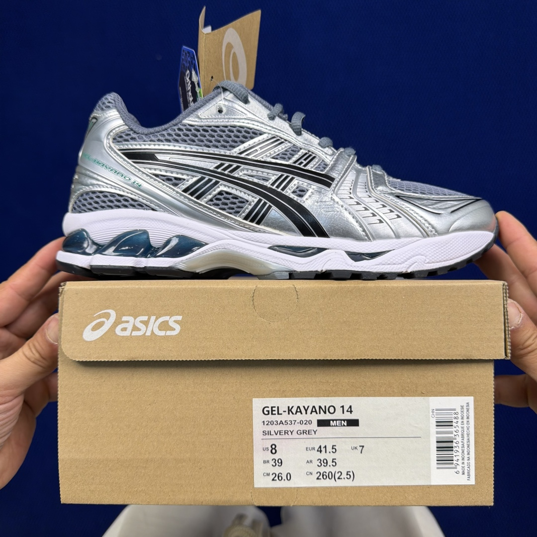 纯原亚瑟士 ASICS Gel-Kayano 14 共48色‼️货号：1203A537-020 银灰色尺