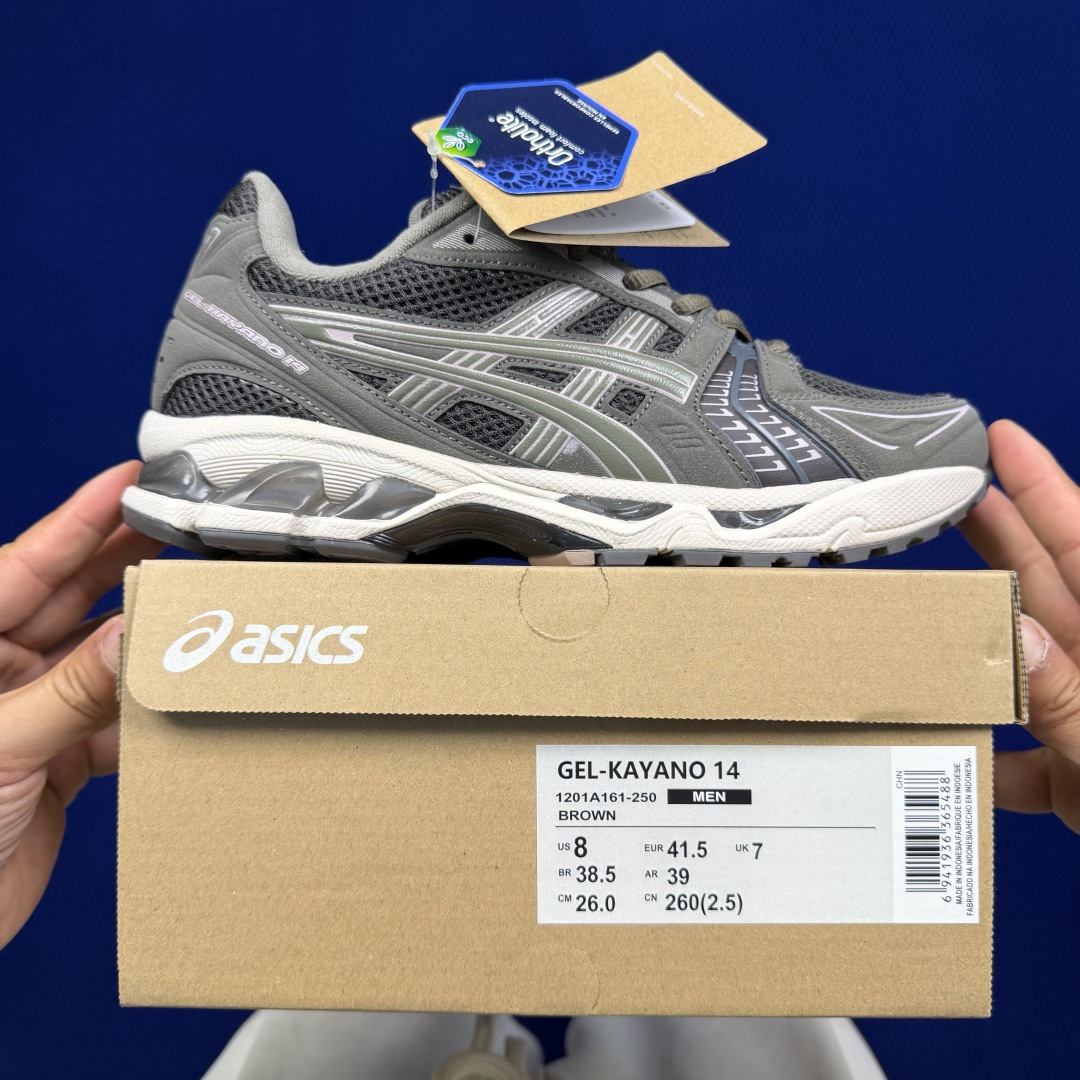 纯原亚瑟士 ASICS Gel-Kayano 14 共48色‼️货号：1201A161-250 褐色尺码