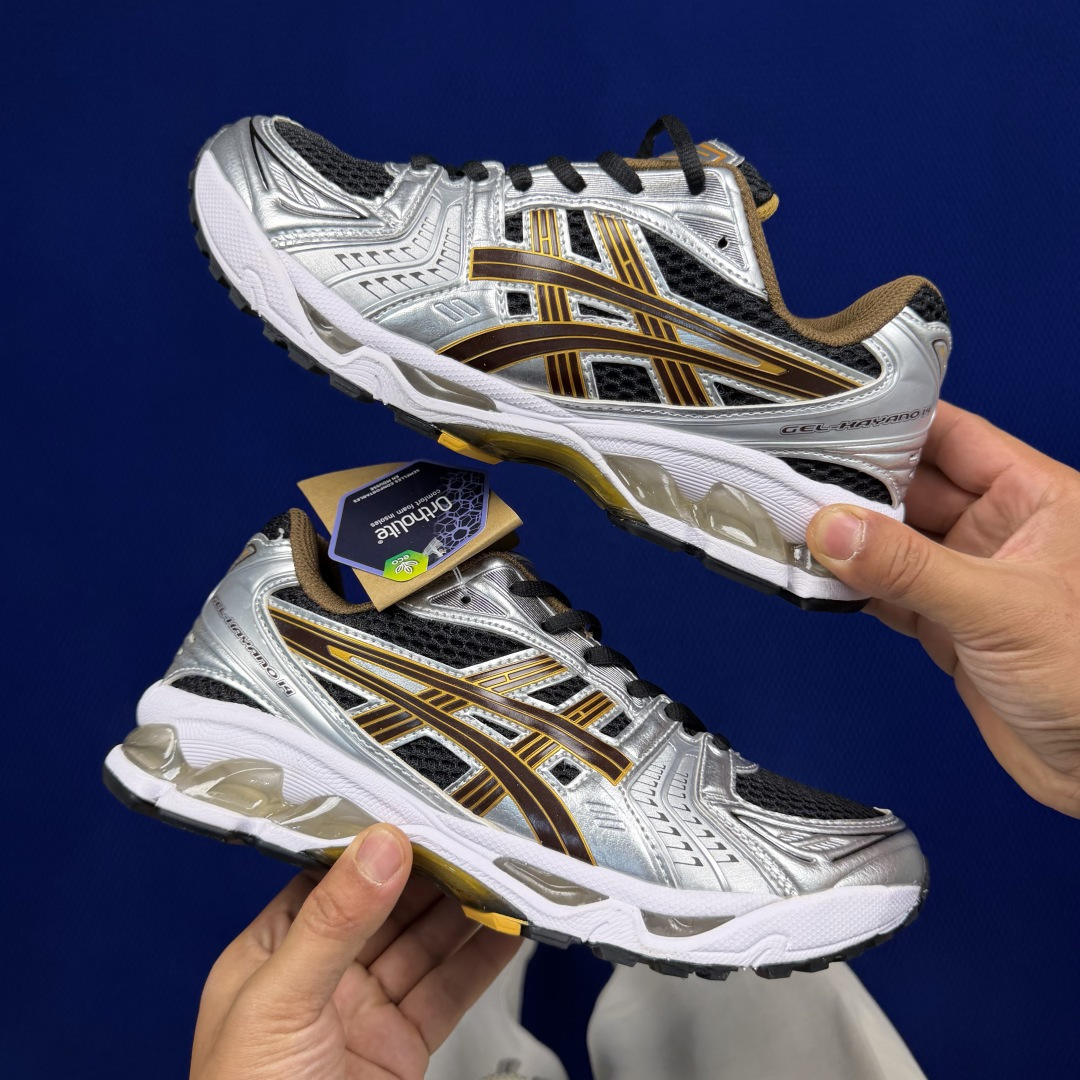 纯原亚瑟士 ASICS Gel-Kayano 14 共48色‼️货号：1201A019-004 银黄尺码