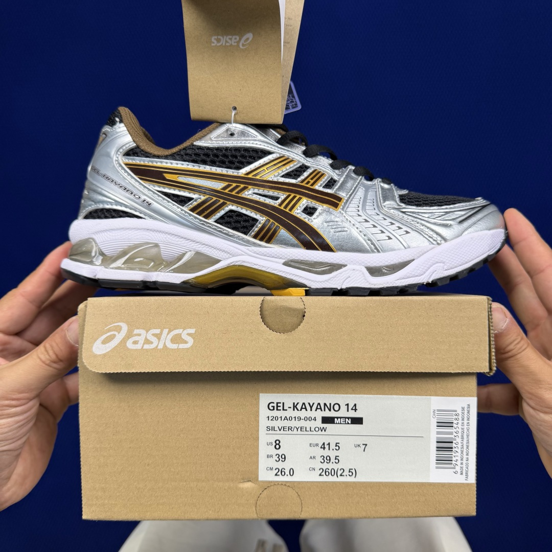 纯原亚瑟士 ASICS Gel-Kayano 14 共48色‼️货号：1201A019-004 银黄尺码