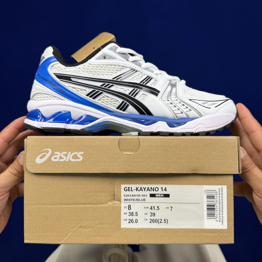 纯原亚瑟士 ASICS Gel-Kayano 14 共48色‼️货号：1201A019-101 白蓝尺码