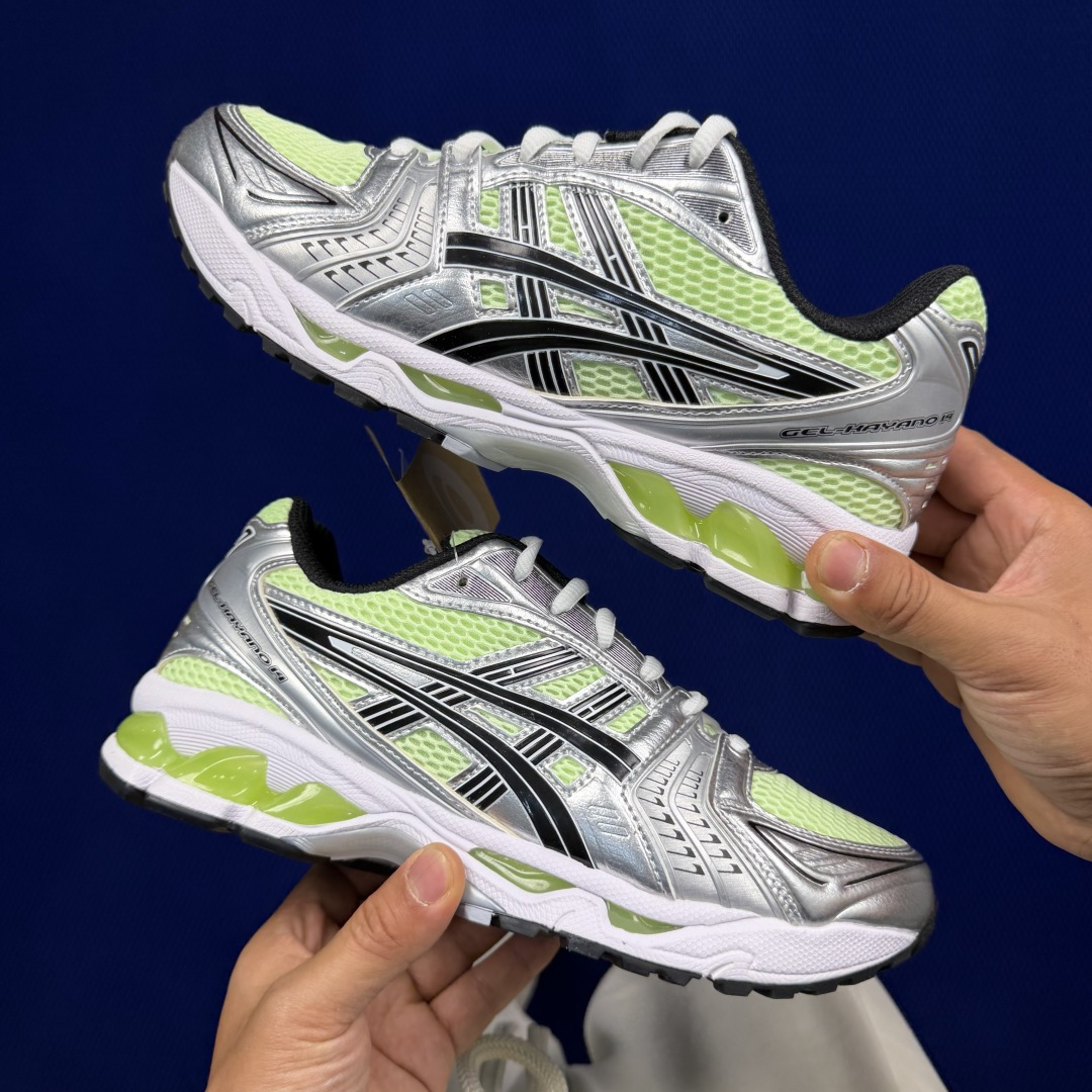 纯原亚瑟士 ASICS Gel-Kayano 14 共48色‼️货号：1201A019-751 银绿尺码