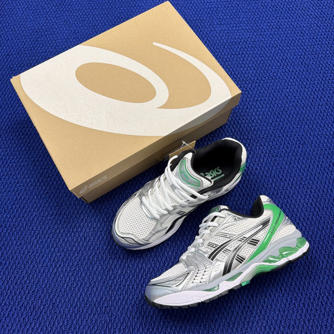 纯原亚瑟士 ASICS Gel-Kayano 14 共48色‼️货号：1201A019-119 银黑绿尺