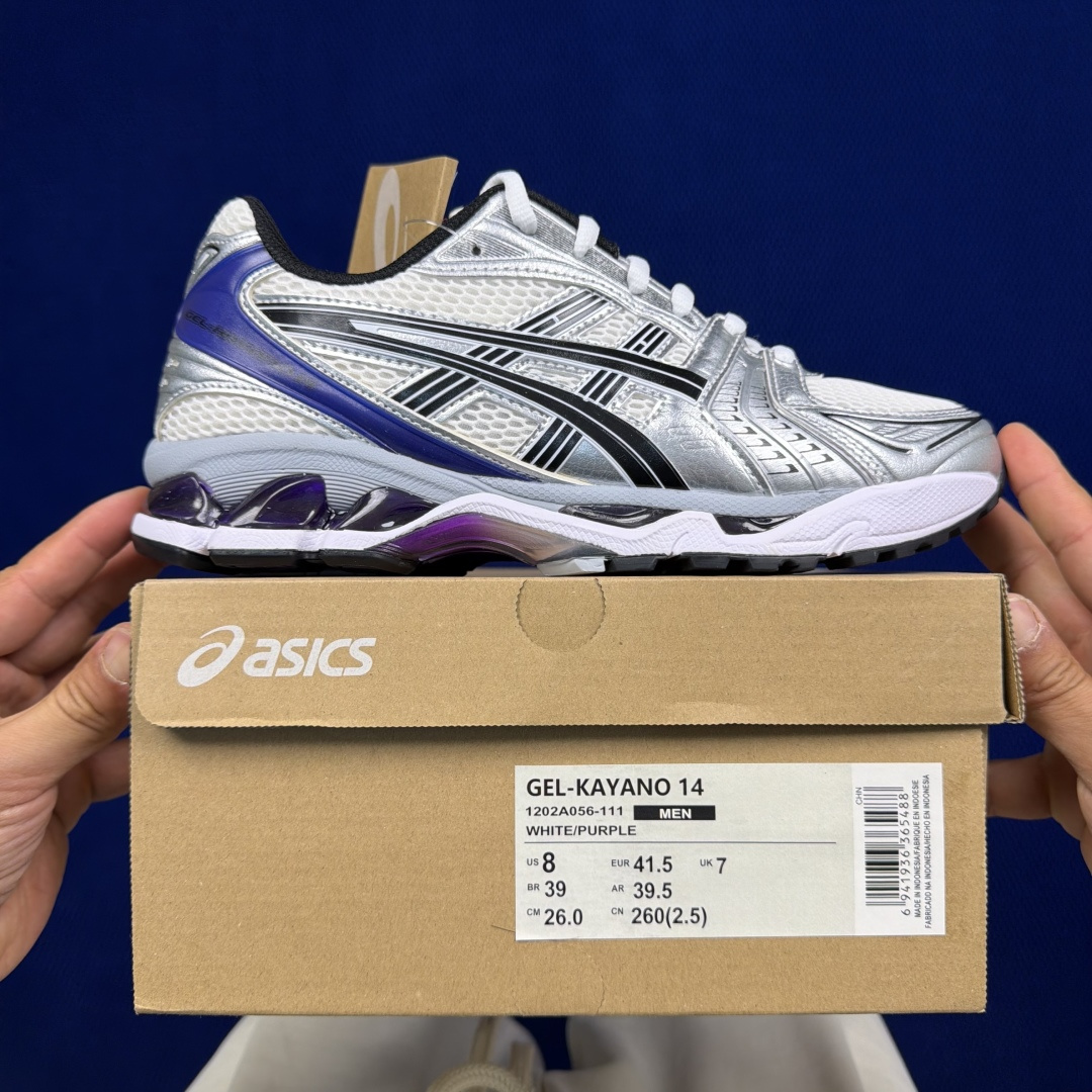 纯原亚瑟士 ASICS Gel-Kayano 14 共48色‼️货号：1202A056-111 白紫尺码