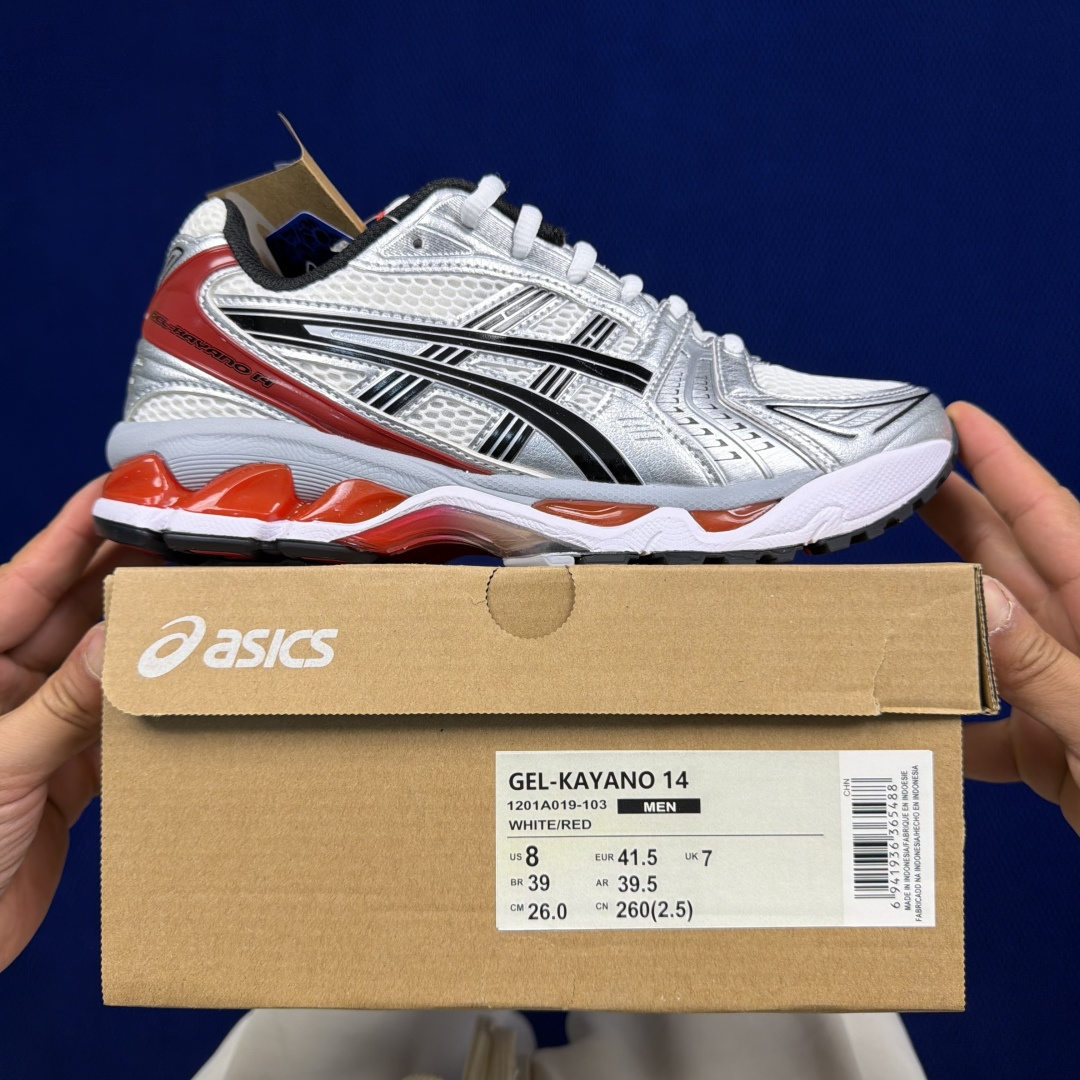 纯原亚瑟士 ASICS Gel-Kayano 14 共48色‼️货号：1201A019-103 白红尺码