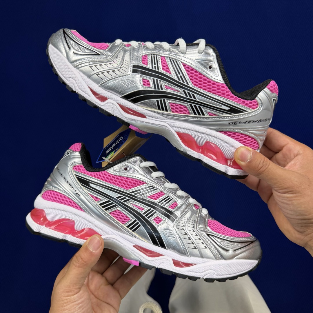 纯原亚瑟士 ASICS Gel-Kayano 14 共48色‼️货号：1201A019-700 银粉黑尺