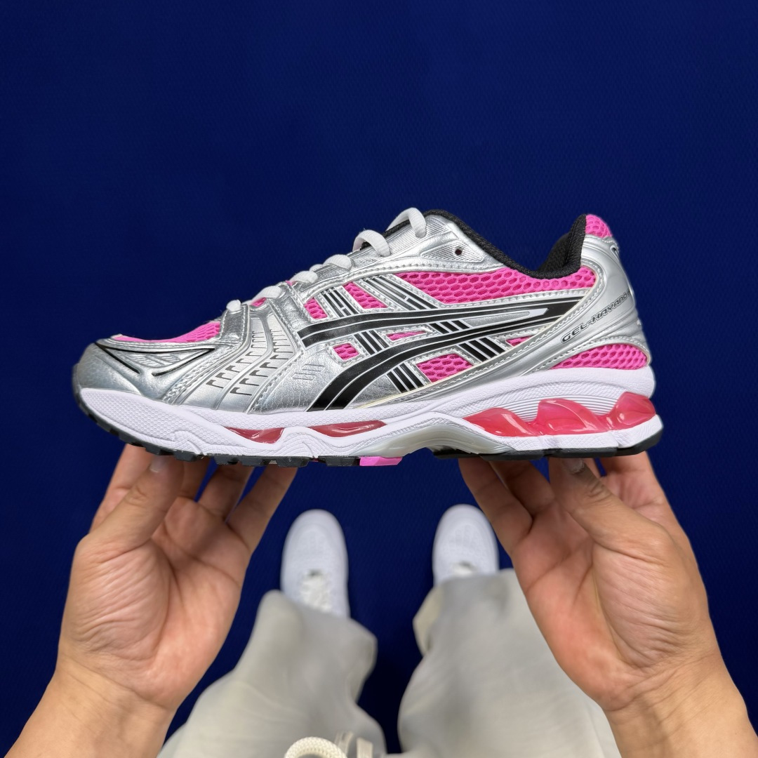 纯原亚瑟士 ASICS Gel-Kayano 14 共48色‼️货号：1201A019-700 银粉黑尺