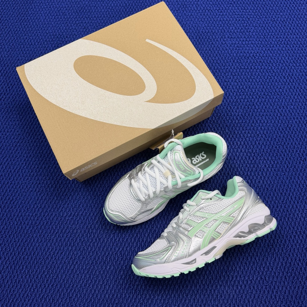 纯原亚瑟士 ASICS Gel-Kayano 14 共48色‼️货号：1202A056-105 银绿尺码