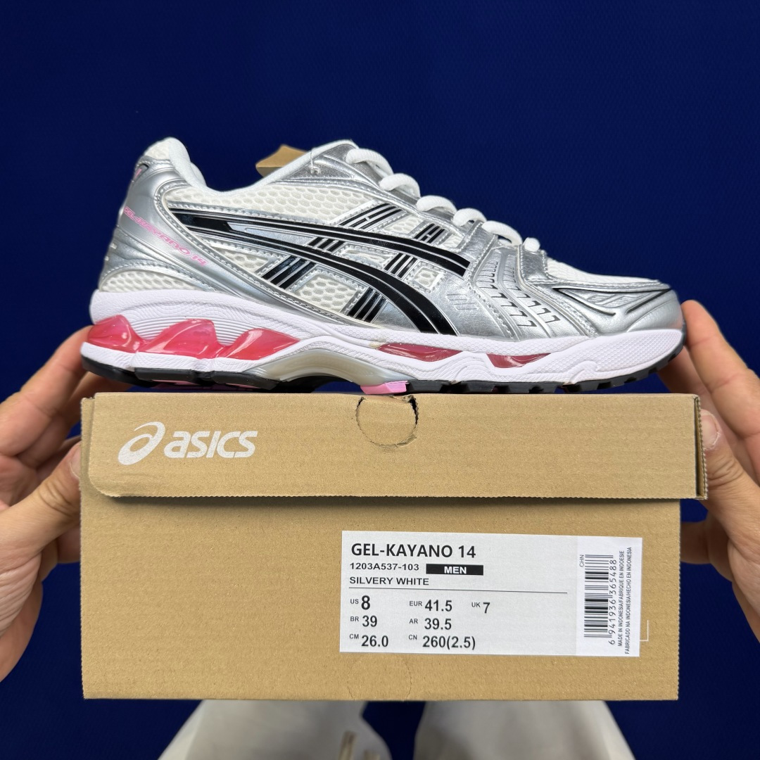 纯原亚瑟士 ASICS Gel-Kayano 14 共48色‼️货号：1203A537-103 银白粉尺