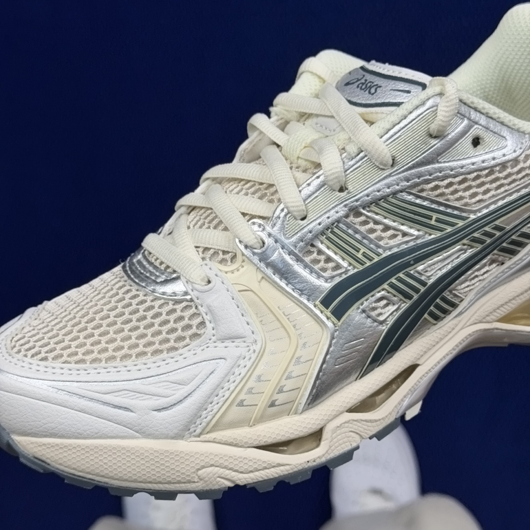 纯原亚瑟士 ASICS Gel-Kayano 14 共48色‼️货号：1201A019-200 银白绿尺
