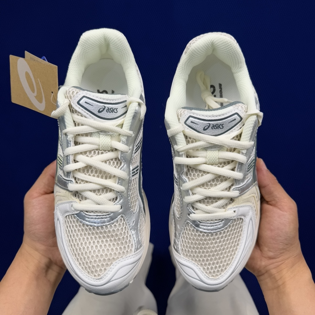 纯原亚瑟士 ASICS Gel-Kayano 14 共48色‼️货号：1201A019-200 银白绿尺
