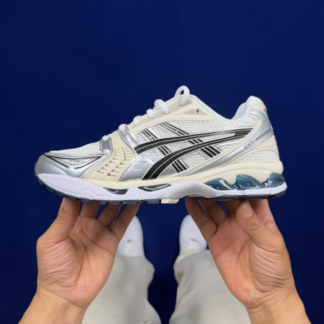 纯原亚瑟士 ASICS Gel-Kayano 14 共48色‼️货号：1202A056-109 白黑银尺