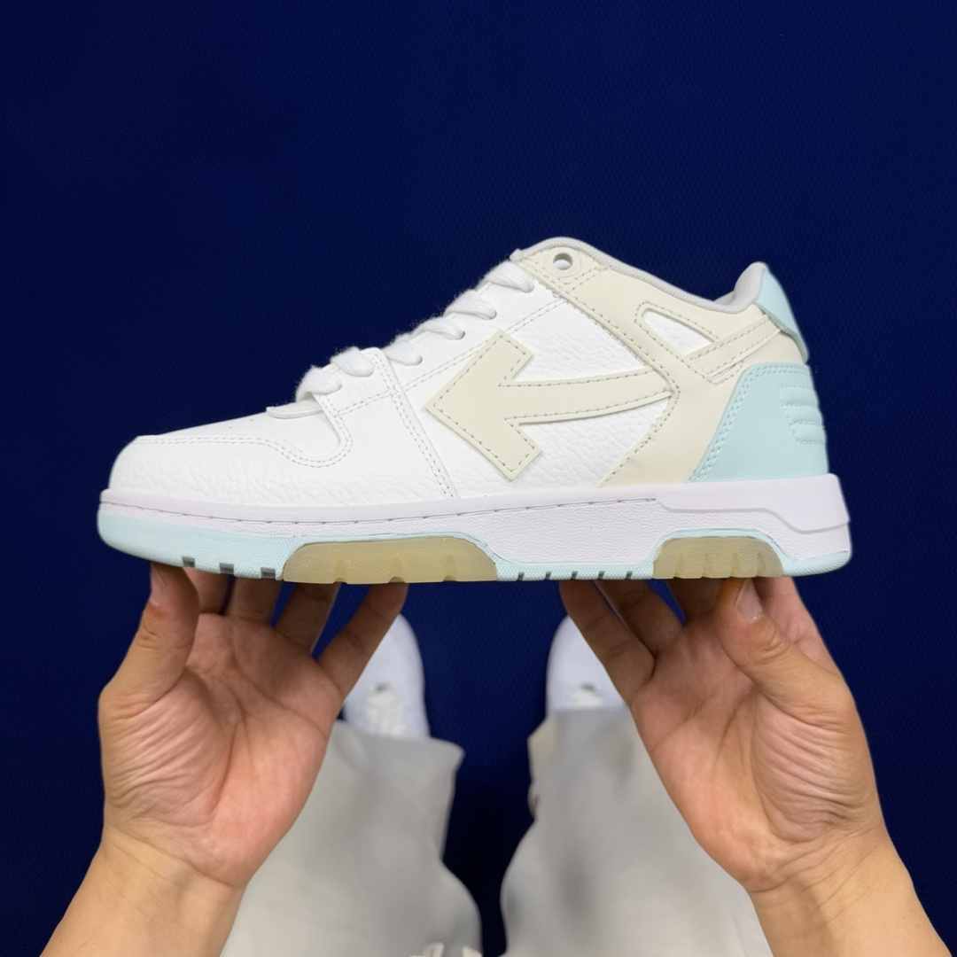 顶奢OW板鞋 Off-White板鞋 共62色‼️市面最强品质！全方位复刻！带原装扣全套包装白米蓝尺码：