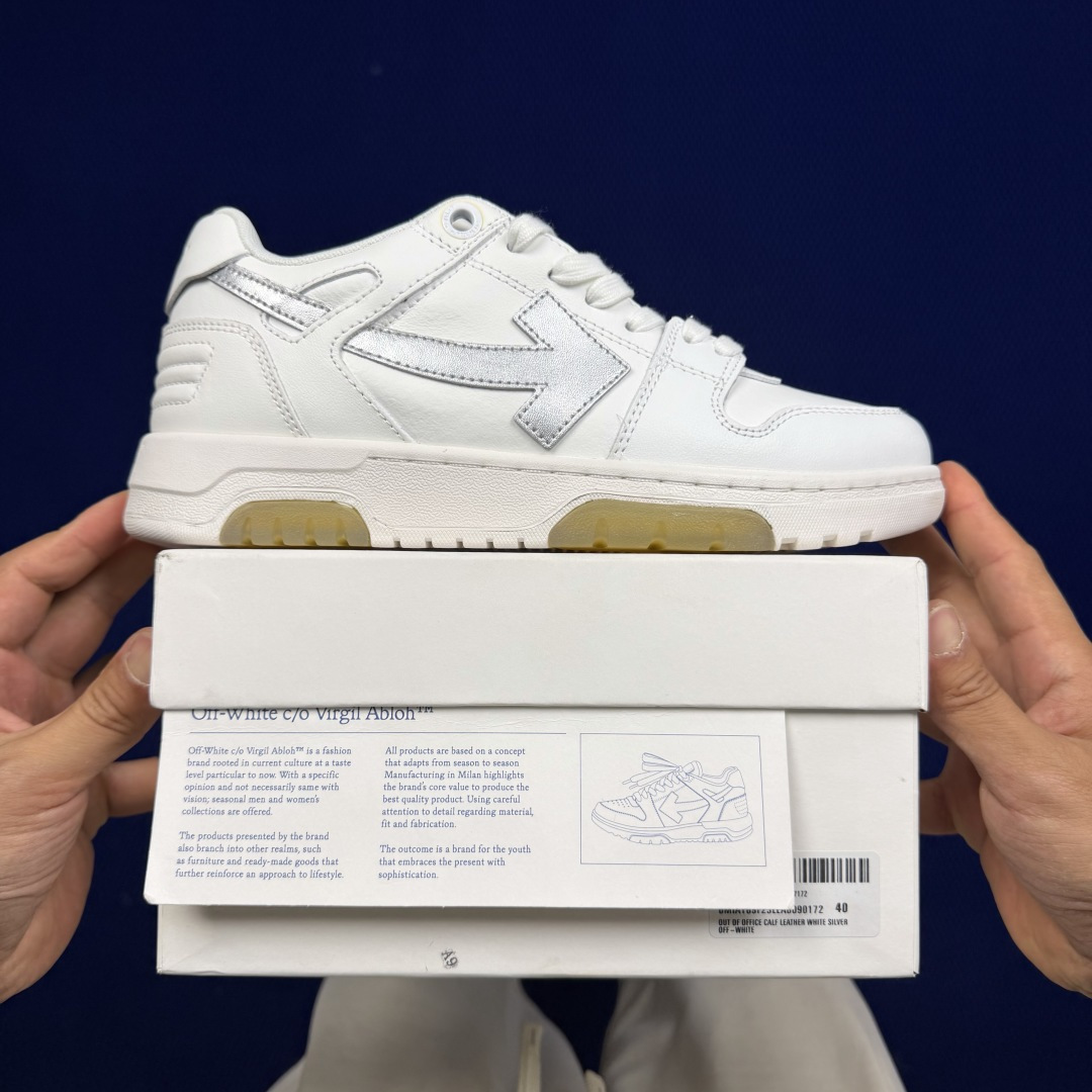 顶奢OW板鞋 Off-White板鞋 共62色‼️市面最强品质！全方位复刻！带原装扣全套包装白色银钩尺码