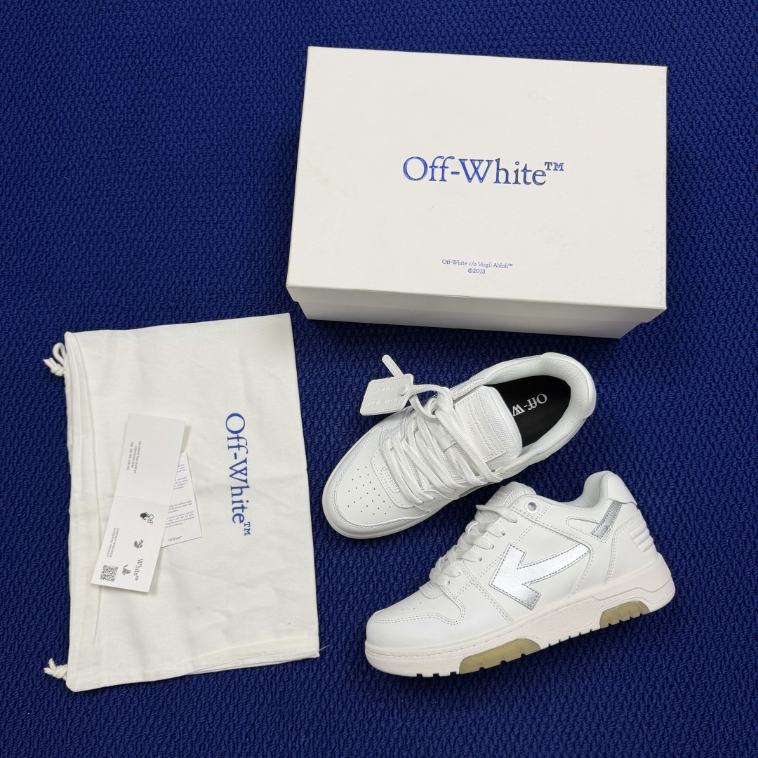 顶奢OW板鞋 Off-White板鞋 共62色‼️市面最强品质！全方位复刻！带原装扣全套包装白色银钩尺码