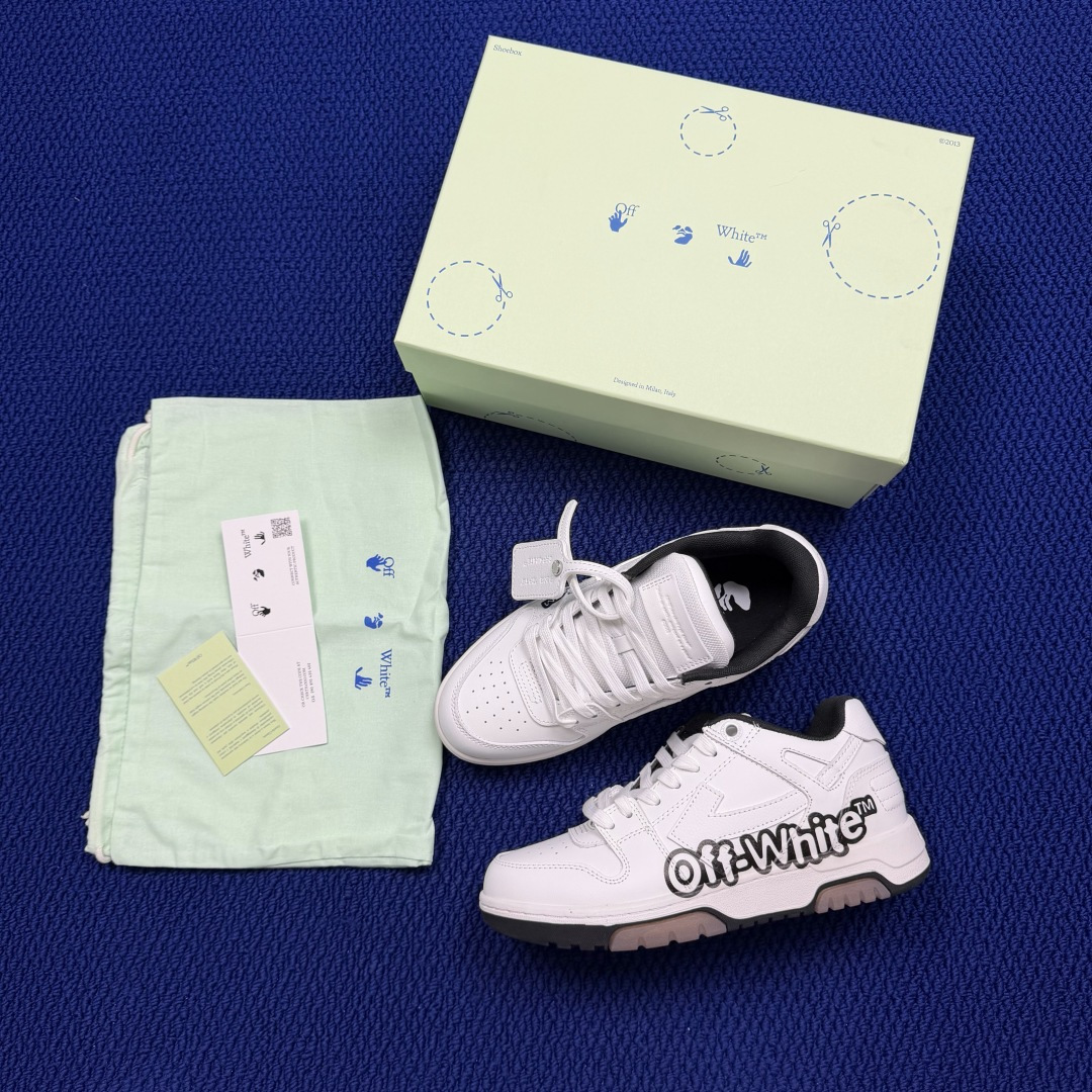 顶奢OW板鞋 Off-White板鞋 共62色‼️市面最强品质！全方位复刻！带原装扣全套包装白色印花尺码