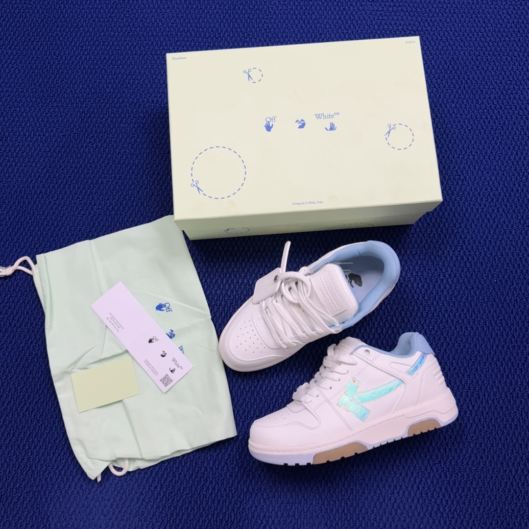顶奢OW板鞋 Off-White板鞋 共62色‼️市面最强品质！全方位复刻！带原装扣全套包装白蓝变色尺码