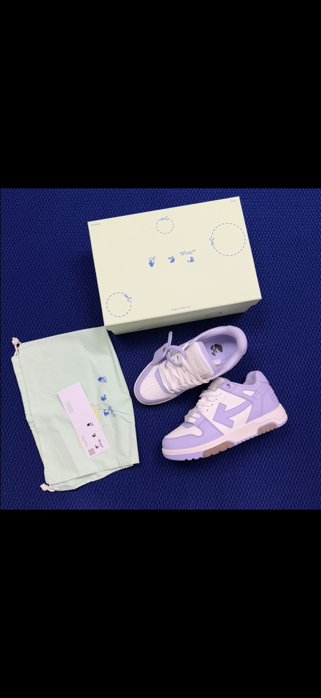 顶奢OW板鞋 Off-White板鞋 共62色‼️市面最强品质！全方位复刻！带原装扣全套包装紫白尺码：3