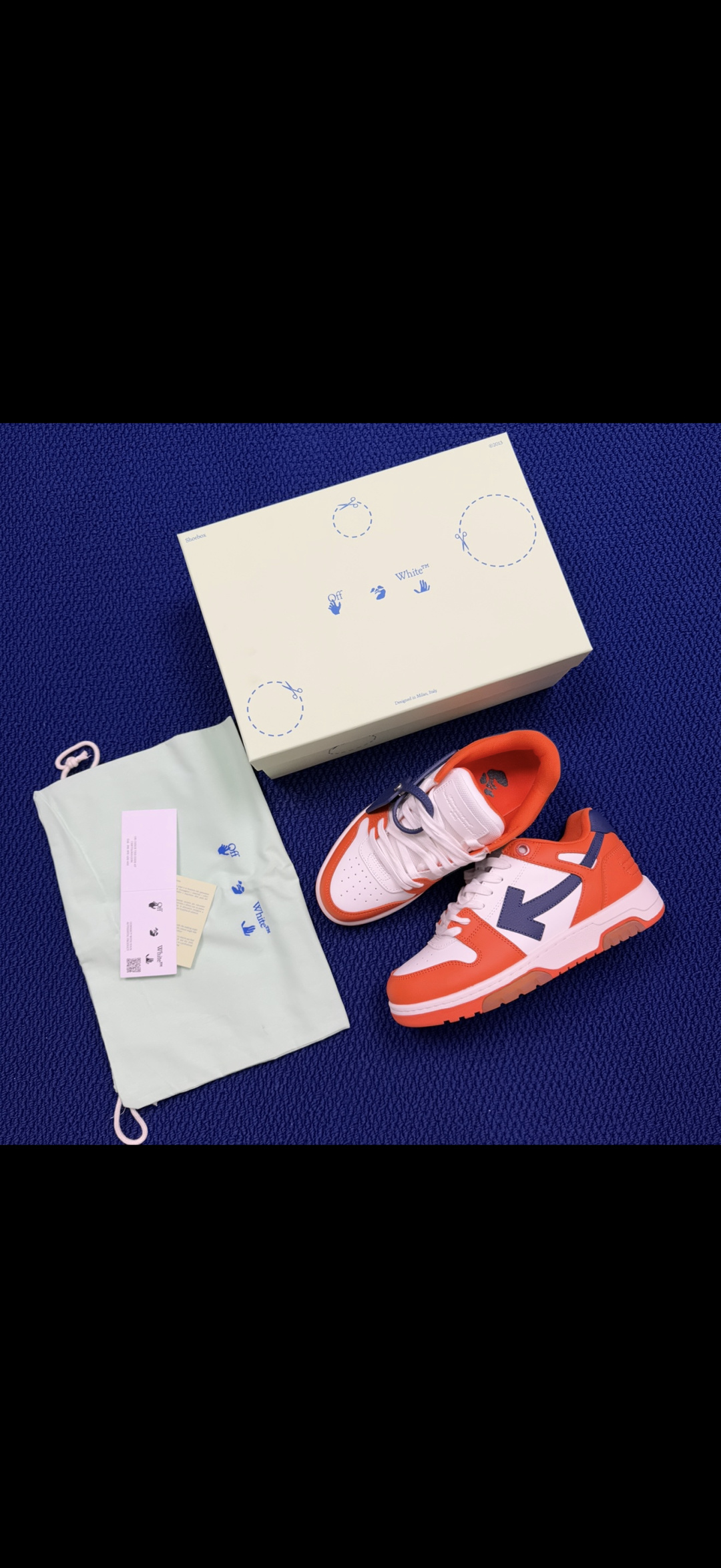 顶奢OW板鞋 Off-White板鞋 共62色‼️市面最强品质！全方位复刻！带原装扣全套包装白橙尺码：3