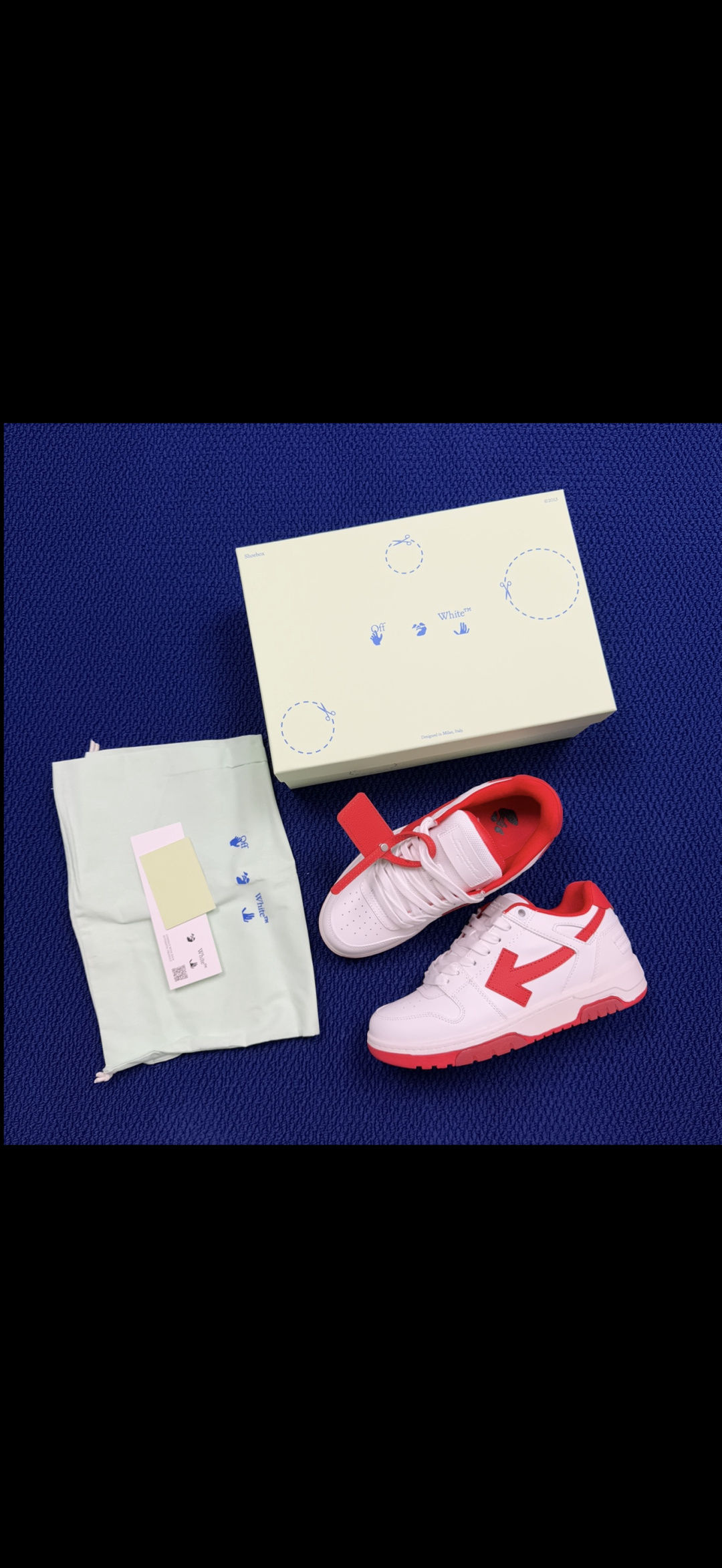 顶奢OW板鞋 Off-White板鞋 共62色‼️市面最强品质！全方位复刻！带原装扣全套包装白红尺码：3