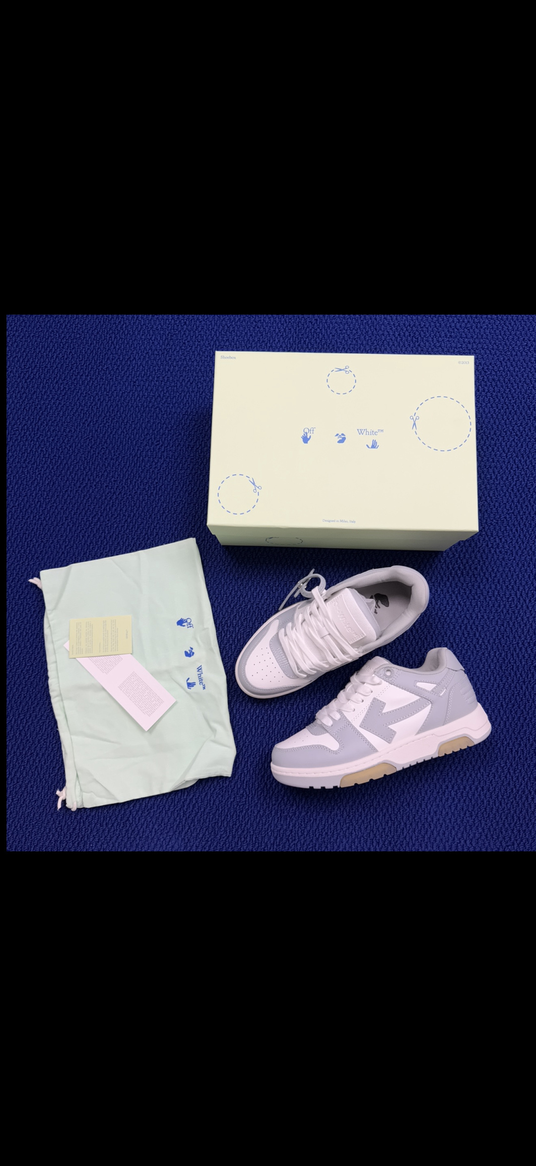 顶奢OW板鞋 Off-White板鞋 共62色‼️市面最强品质！全方位复刻！带原装扣全套包装灰白尺码：3