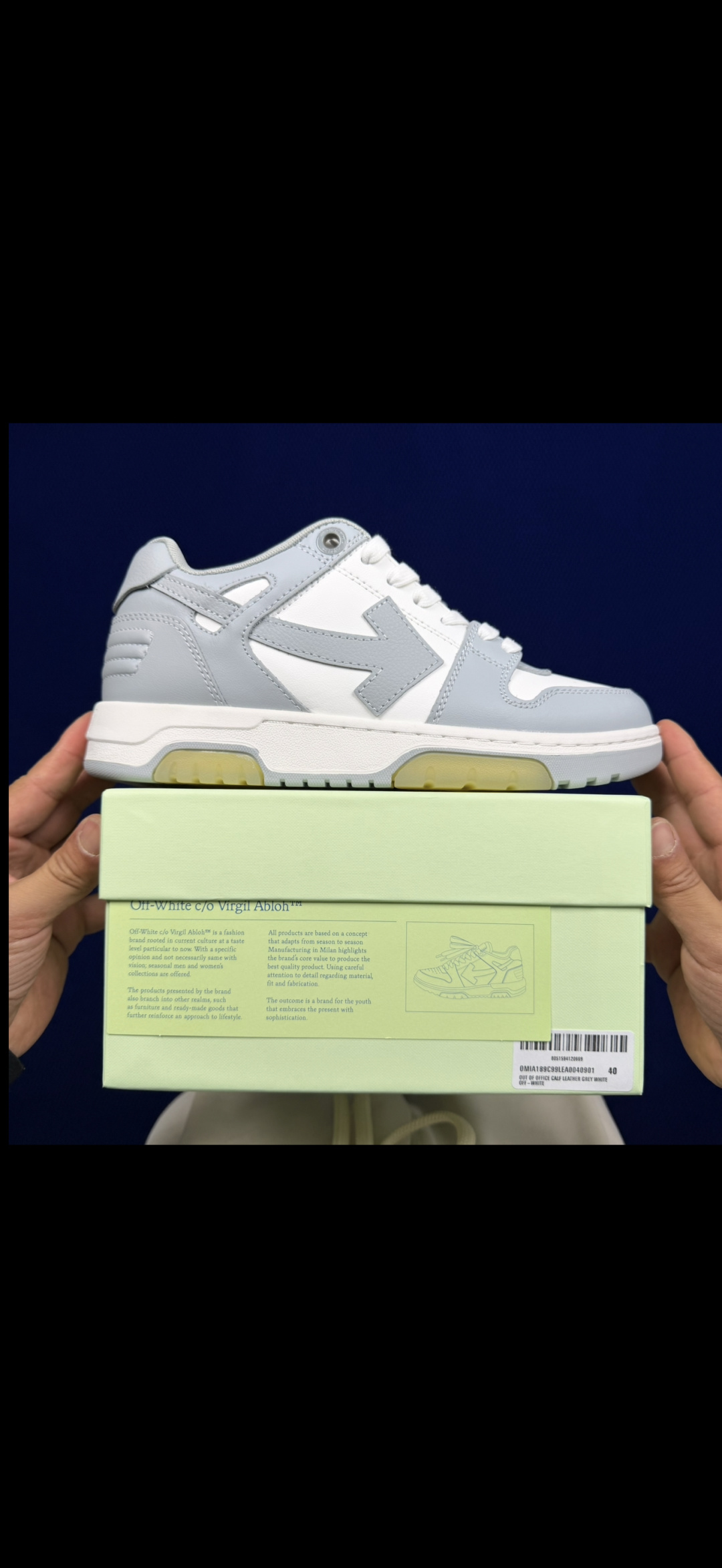 顶奢OW板鞋 Off-White板鞋 共62色‼️市面最强品质！全方位复刻！带原装扣全套包装灰白尺码：3