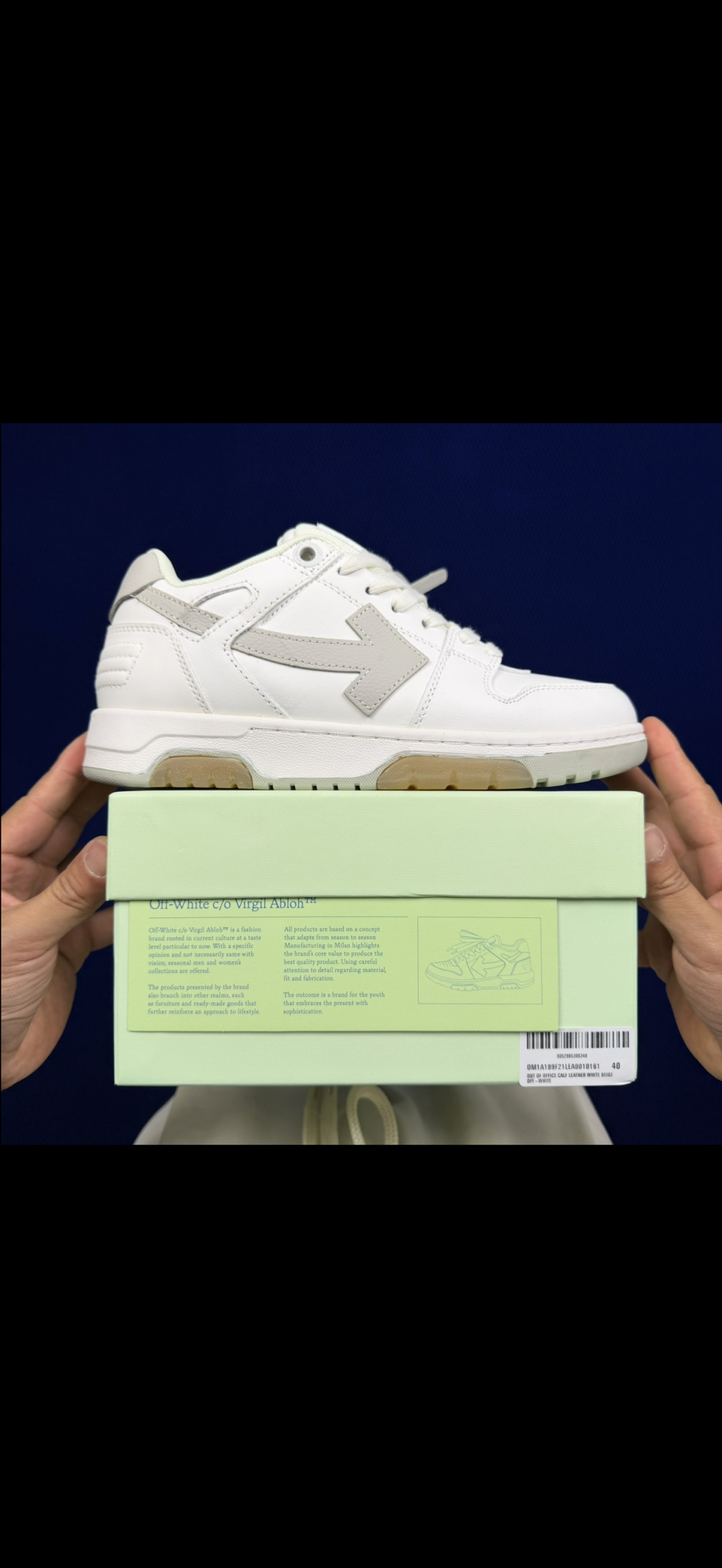 顶奢OW板鞋 Off-White板鞋 共62色‼️市面最强品质！全方位复刻！带原装扣全套包装象牙白尺码：