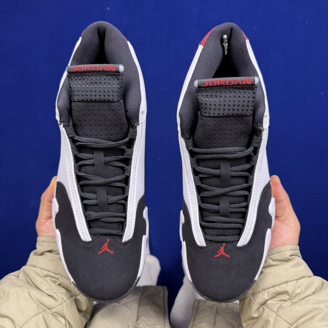 【DG2.0】aj14白黑 Air Jordan 14 “Black Toe” 原厂皮料 原厂碳版 原厂