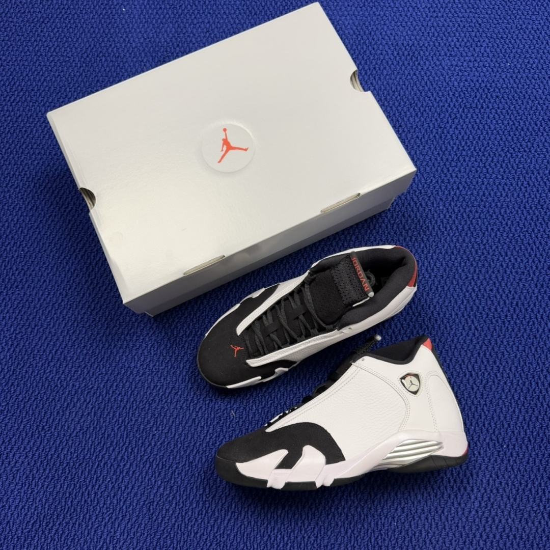 【DG2.0】aj14白黑 Air Jordan 14 “Black Toe” 原厂皮料 原厂碳版 原厂
