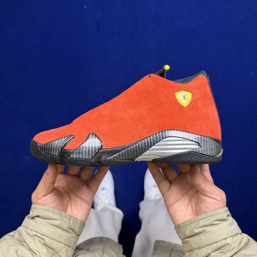 【DG2.0】aj14红色法拉利 Air Jordan 14 原厂皮料 原厂碳版 原厂配套刀磨 打造ZP